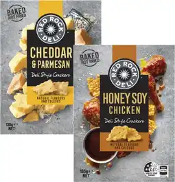 Coles Red Rock Deli Style Crackers 135g offer