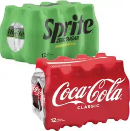 Coles Coca-Cola, Fanta or Sprite Soft Drink 12x300mL offer