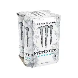 Woolworths Monster Energy Drink 4 x 500ml offer