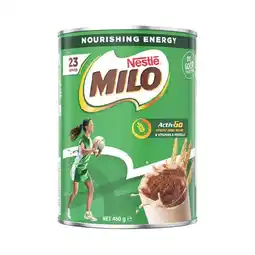 Woolworths Nestle Milo Less Sugar 395g or Milo 460g offer