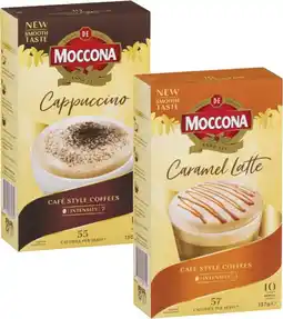 Coles Moccona Café Classics Coffee Sachets 10 Pack offer