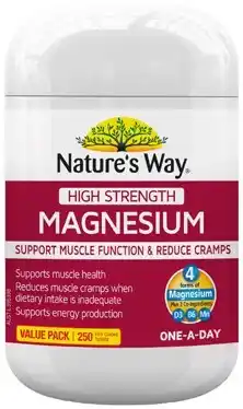 Coles Nature's Way High Strength Magnesium Tablets 250 Pack offer