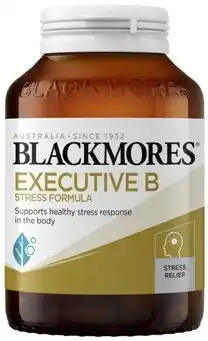 Coles Blackmores Executive B Stress Formula Tablets 125 Pack offer