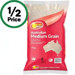 Woolworths SunRice Australian Medium Grain White Rice 10 kg offer