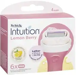 Coles Schick Intuition Lemon Berry Refill Blades 6 Pack offer