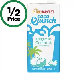 Woolworths Pureharvest Coco Quench Milk 1 Litre offer