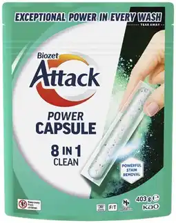 Coles Biozet Attack Power Capsules 8 in 1 Clean 30 Pack offer