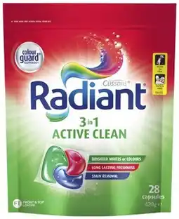 Coles Radiant Laundry Capsules 28 Pack offer