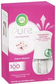 Coles Air Wick Pure Scented Oil Diffuser + Refill 19mL offer