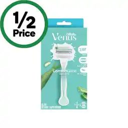 Woolworths Gillette Venus ComfortGlide Sensitive Razor with 2 Blade Refills offer