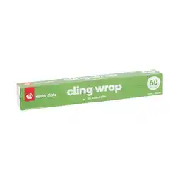 Woolworths Essentials Cling Wrap 33cm x 60m offer