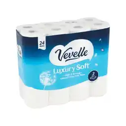 Woolworths Vevelle Luxury Soft 3 Ply Toilet Tissue 180 Sheet Pk 24 offer