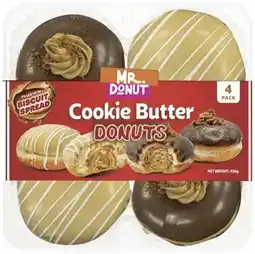 Coles NEW Mr Donut Cookie Butter Donuts 4 Pack offer