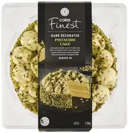 Coles NEW Coles Finest Pistachio Cake 1.2kg offer