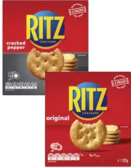 Coles Ritz Crackers 227g offer