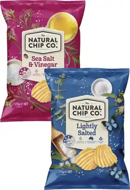 Coles The Natural Chip Co Potato Chips 175g offer