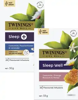 Coles Twinings Live Well Tea Bags 18 Pack-22 Pack offer