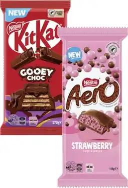 Coles Nestlé Block Chocolate 118g-180g offer