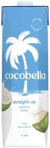 Coles Cocobella Straight Up Coconut Water 1 Litre offer