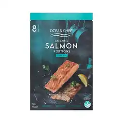 Woolworths Ocean Chef Salmon Portions Skin On 1 kg β From the Seafood Freezer offer