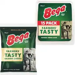 Woolworths Bega Block, Grated or Sliced Cheese 250g – Excludes Lactose Free Varieties offer