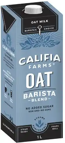 Coles Califia Farms Barista Oat Milk 1 Litre offer