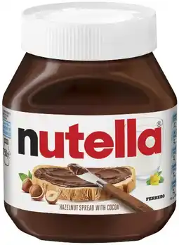 Coles Nutella Hazelnut Chocolate Spread 750g offer