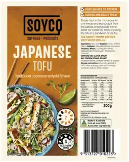Coles Soyco Flavoured Tofu 200g offer