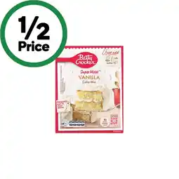 Woolworths Betty Crocker Cake or Cupcakes Baking Mixes 370-450g – Excludes Gluten Free offer