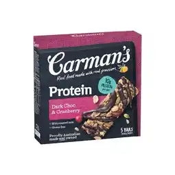 Woolworths Caman’s Protein Bars 150-200g Pk 5 offer