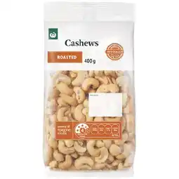 Woolworths Woolworths Cashews Roasted 400g offer