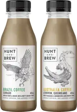 Coles Hunt & Brew Iced Coffee 400mL offer
