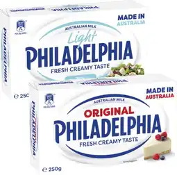 Coles Philadelphia Cream Cheese Block 250g offer