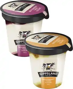 Coles Gippsland Dairy Twist Yogurt 160g offer