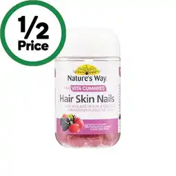 Woolworths Nature’s Way Adult Vita Gummies Hair, Skin & Nails Pk 60 offer