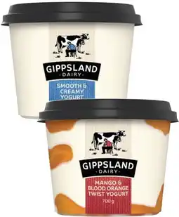Coles Gippsland Dairy Twist Yogurt 700g offer