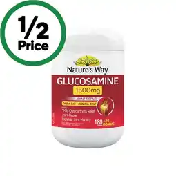 Woolworths Nature’s Way Glucosamine 1500mg Tablets Pk 180 offer