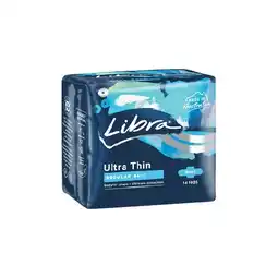 Woolworths Libra Extra or Ultra Thin Pads Pk 6-18 offer