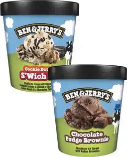 Coles Ben & Jerry's Ice Cream Tub 427mL-458mL offer