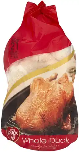 Coles Luv a Duck Frozen Whole Duck 2.1kg offer