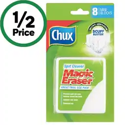 Woolworths Chux Magic Eraser Spot Cleaner Mini Pk 8 offer