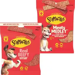 Woolworths Schmackos Strapz Dog Treats 500g offer