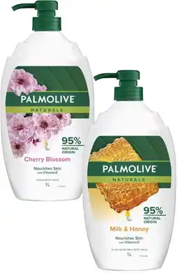 Coles Palmolive Naturals Body Wash 1 Litre offer