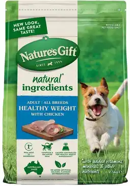 Coles Nature's Gift Dry Dog Food 2.5kg offer