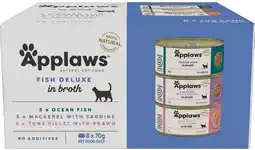 Coles Applaws Pot & Tin Cat Food 8x70g offer