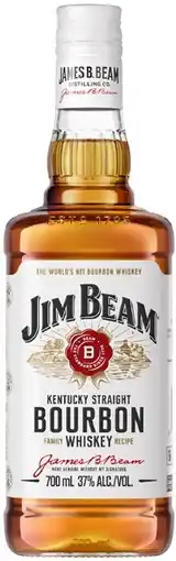 Coles Jim Beam White Label Bourbon 700mL offer