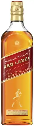 Coles Johnnie Walker Red Label Whisky 1 Litre offer