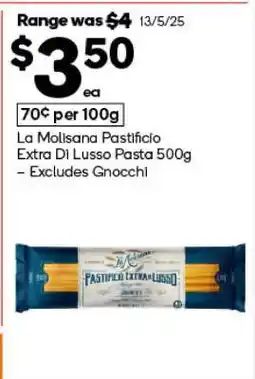Woolworths La Molisana Pastificio Extra Di Lusso Pasta 500g offer