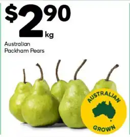 Woolworths Australian Packham Pears offer