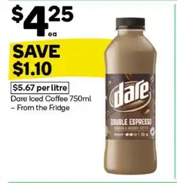 Woolworths Dare Iced Coffee 750ml offer